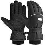 Kinder Winter Warme Wasserdicht Skihandschuhe - Anti-Rutsch Skating Handschuhe Thermal...