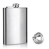 Edelstahl Flachmann und Trichter Set, 8oz Flachmänner, Hip Flask, Edelstahl...