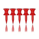 Zivisk Golf Tees Kunststoff 100 Stück Rot 32mm