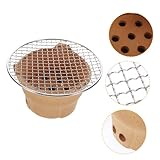 Happyyami 1 Set Holzkohlegrill-Heizofen Mini-Grill Holzkohlegrill Keramikgrill Shabu-Hot...