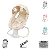 Kikkaboo Babywippe Winks 2 in 1 Stuhl, Moskitonetz, Timer, Musik, Fernbedienung,...