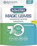 Dr. Beckmann MAGIC LEAVES Waschmittel-Blätter UNIVERSAL | vordosierte & wasserlösliche...