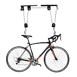 Fahrradlift Tragkraft bis 60 kg,Fahrradhalterung für Garage Deckenmontage Pulley System...