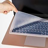 SDTEK Tastaturschutz Haut Silikonhülle Clear Film Universal für 15-17 Zoll Laptop,...