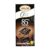 Chocolates Valor Dunkle Schokolade 85% Kakao ohne Zucker (Vegan, Glutenfrei, Bean to Bar,...