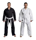 Kwon Unisex kampsport dragt Taekwondo & Karate 8 Oz Anzug, Weiß, 150 EU