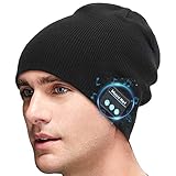 Sminiker Bluetooth Mütze mit V5.0 Unisex Wireless Bluetooth Mütze Kopfhörer...