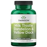 Swanson Milk Thistle Dandelion & Yellow Dock, Mariendistel Löwenzahn und Ampfer, 120...