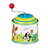 Lena tin toys 52768 - Musikdrehdose Der kleine Maulwurf, Musikdose ca. 10,5 x 7,5 cm,...