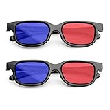 MingZhuInC 3D-Brille, 2 Stücke 3D Brille Rot Blau, Rot Blau Brille Für Filme Oder...