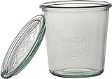 Weck Sturzglas 290ml 6er-Set Deckel, Glas, Transparent, 6 x 290 ml