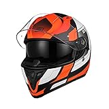 ORIGINE Integral-Helm Full-Face Motorrad-Helm ECE 22.05 mit Visier (Advanced Fluo...