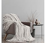 BALOU LIVING Kuscheldecke Felloptik 150x200 cm - edle Kunstfelldecke - Premium...