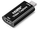 Videoaufnahmekarte Capture Card USB Adapter, 4K hdmi Video USB2.0 1080P für...