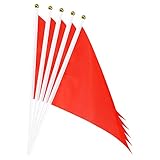 sourcing map 20 Stück Flaggenstock Handgehaltene Kleine Mini DIY Flagge 8.2...