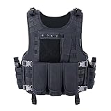 ACEXIER Molle Airsoft Weste Taktische Weste Platte Träger Swat Angeln Jagd Paintball...