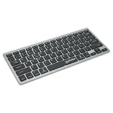 Manhattan 180559 Wireless Tastatur Dual-Mode Ultra Slim, deutsche Bluetooth...