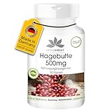 Hagebutten 500mg Kapseln - 180 Kapseln - hochdosiert - vegan - mit Acerola | HERBADIREKT...