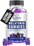 Vihado Melatonin Gummies - so lecker und soft, hochdosiert, zuckerfrei, vegan -...