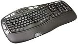 Logitech K350 Ergonomische Kabellose Tastatur, 2.4 GHz Verbindung via USB-Empfänger, 17...