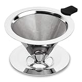 hanmir Kaffeefilter,Kaffeefilter Edelstahl,Wiederverwendbarer Kaffeetropfer,Permanent...