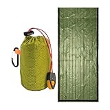 Survival Sleeping Bag, Waterproof Camping Sack, Lightweight Thermal Blanket, Hiking...