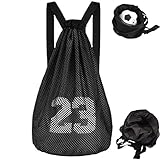 dcas Balltasche, Aufbewahrungstasche für Basketball Fußball, Drawstring Mesh...