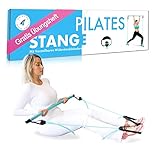 HAAIEN® Pilates Bar Set mit Zwei Widerstandsbändern - Multifunktionales Fitnessgerät...