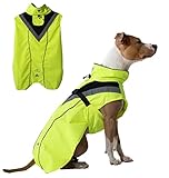 DOGOPAL Regenmantel Hund wasserdicht für kleine & große Hunde - Gelber Hunderegenmantel...