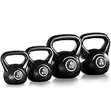 Yaheetech Kettlebell 20 kg Set Kugelhantel Schwunghantel 2 kg / 4 kg / 6 kg / 8...