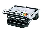 Tefal OptiGrill Kontaktgrill, 6 Programme, Garstufenanzeige, Abnehmbare Platten, Manueller...