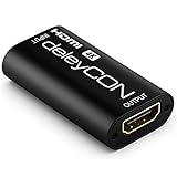 deleyCON 4K HDMI 2.0 Repeater Signal Verstärker Buchse 4K UHD 2160p@60Hz Full HD...