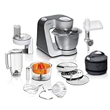 Bosch Küchenmaschine Serie 6 MUM56340, Schüssel 3,9 L, Mixer 1,25 L, Fleischwolf,...