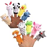 thematys Fingerpuppen Set aus Plüsch | 10 Stück | Puppen Tiere | Kinder |...