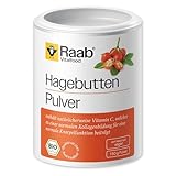 Raab Vitalfood Bio Hagebutten-Pulver mit pflanzlichen Omega-3 & 6-Fettsäuren &...