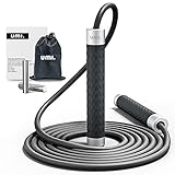 Amazon Brand - Umi Springseil Erwachsene Fitness, Speed Rope Seilspringen Verstellbar,...