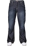 APT Herren einfach blau Bootcut weites Bein ausgestellt Works Freizeit Jeans...