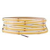 EUKKIC 320 LED 8 mm 12 V COB Licht RA90 5 m Flexible Streifen Bar Weiß 4000 K für...