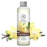 Raumduft Nachfüllflasche Vanille 200ml - Nachfüller mit Naturreinem Ätherischen Vanille...