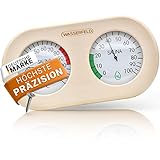 WASSERFELD® Sauna Thermometer Hygrometer [2in1 Funktion] Präzises...