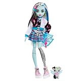 Monster High Frankie Puppe, Elektrisierende Mode, Voltageous College-Jacke, gruseliges...