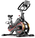 HUJDKKS Exercise Bike with Magnetic Resistance,Belt Drive, Fitness Bikes,Indoor Cardio...