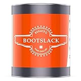 BEKATEQ BE-400 Premium Bootslack farblos seidenmatt, 1 Liter I Klarlack für...