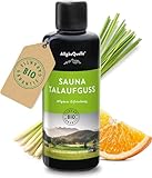 AllgäuQuelle® Saunaaufguss mit 100% Bio Öle Erfrischung Lemongrass Orange Bergamotte...