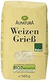 Alnatura Bio Weizengrieß, 6er Pack (6 x 500 g)