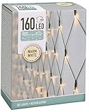 Spetebo LED Lichternetz mit 160 LEDs - warmweiß - für Innen und Außen - 200 x...