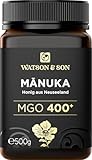 Watson & Son Manuka Honig MGO 400+ 500g | Premium Qualität aus Neuseeland