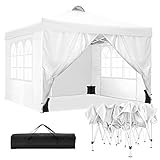 TOOLUCK Faltpavillon 3x3m Wasserdicht Stabil Baldachin Pavillon Partyzelt...