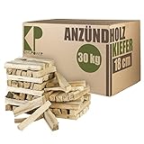 Anmachholz 30 kg Kiefer Anzündholz Anfeuerholz Brennholz Holz für Kamin Grill Ofen...