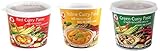 COCK BRAND Mix 3 x 400 g Paste Curry Gelb Grün und Rot